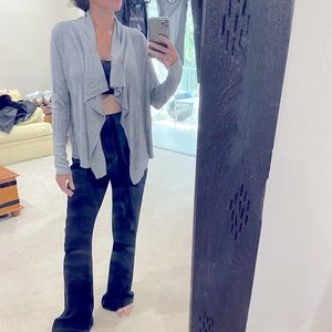 360 Cashmere asymmetric lightweight cardigan